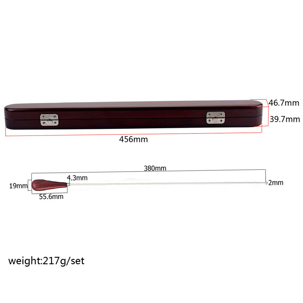 High Quality Rosewood Music Instrument Director Conductor Baton Box Case
