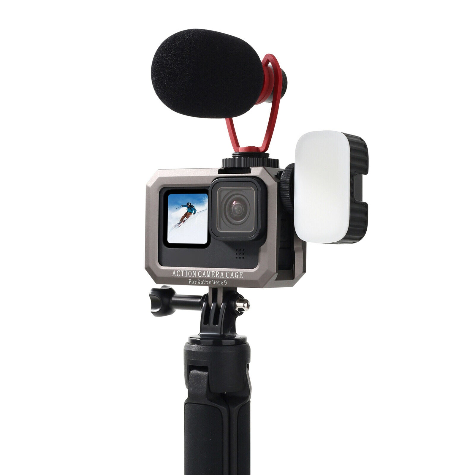 For GoPro Hero 9 Black Sport Camera Al Alloy Protective Frame Housing Case Cage