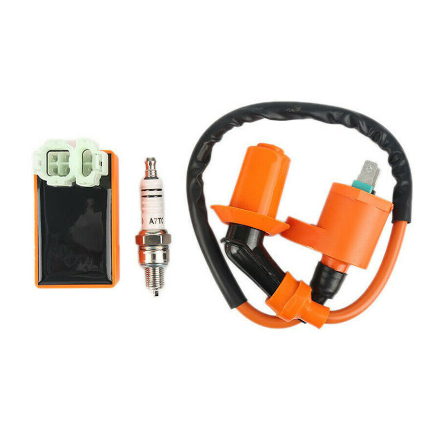 Ignition Coil CDI Spark Plug Kit For GY6 50-150cc 4-Stroke Engines Scooter Moped