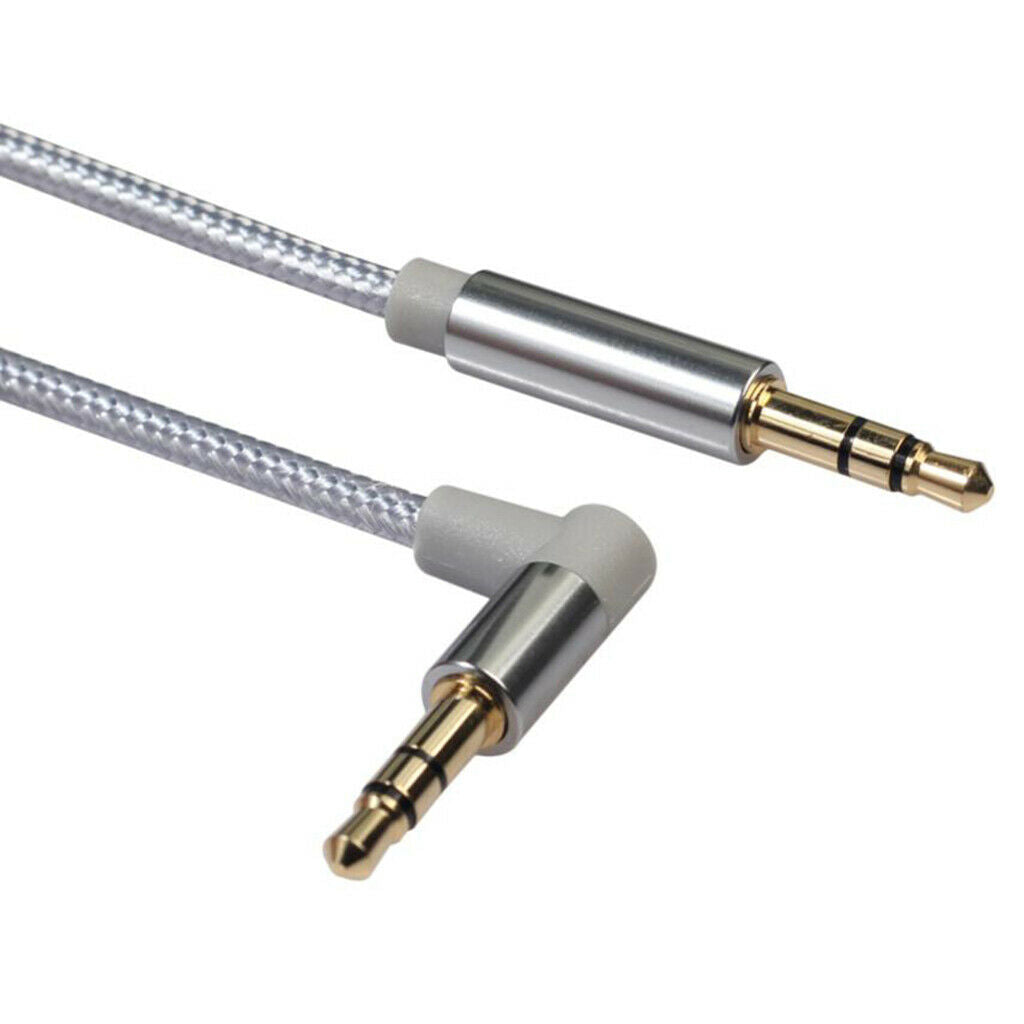 3.5mm Audio Cable Nylon Braided Male to Male Aux Cord 50cm