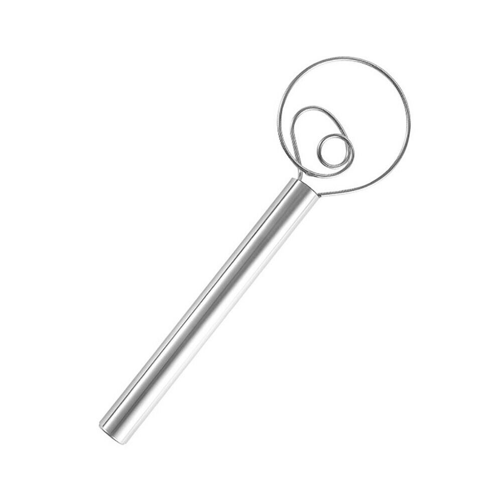3.5x11.5 inch Stainless Steel Dutch Dough Hand Mixer Whisk Danish Dough Whisk