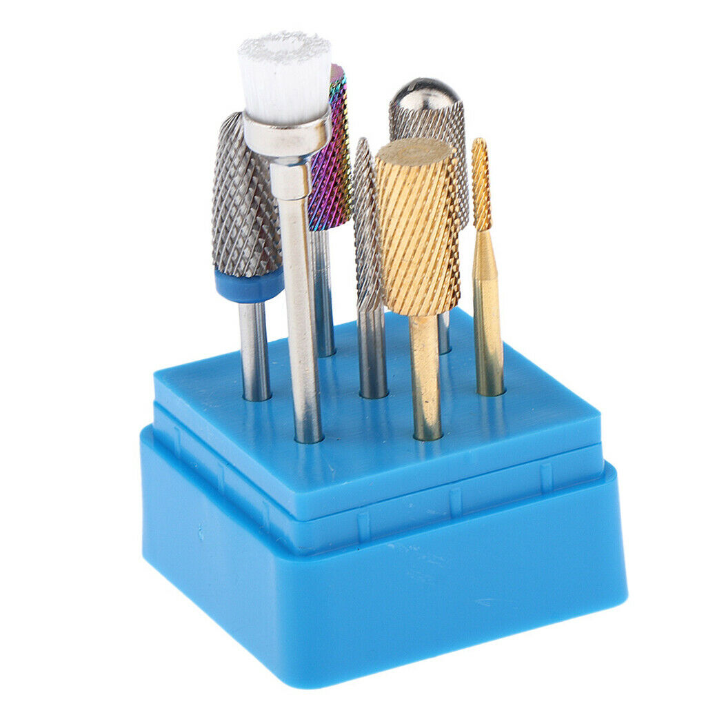 7Pcs/set Nail Art File Polishing Head for Electric Grinding Manicure Machine