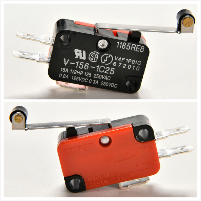 2X Micro Switch Spdt Hinge Roller Lever 15A V-156-1C25 Nice Small Usef WF