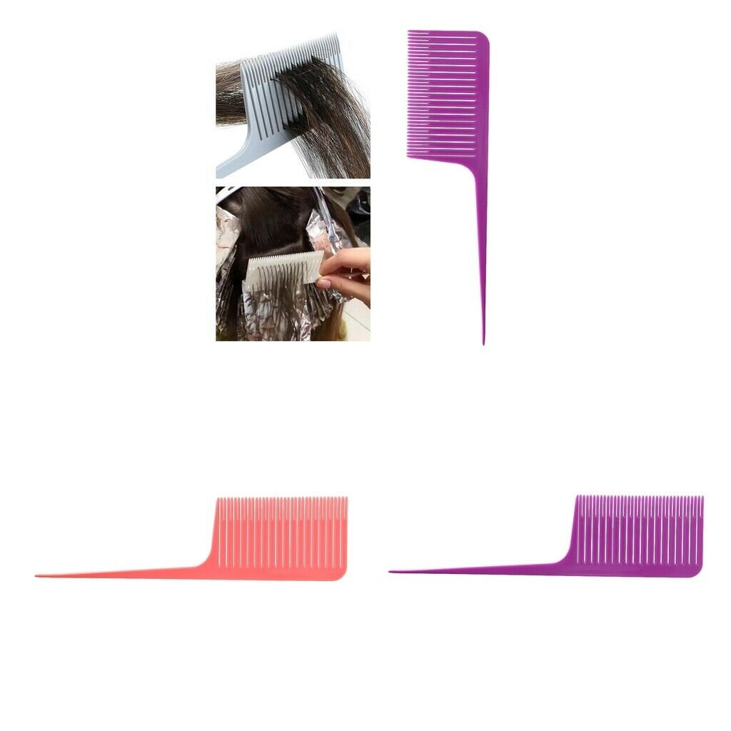 3 Pieces Sectioning Weave Highlighting Foiling Hair Comb Dyeing Hairdressing