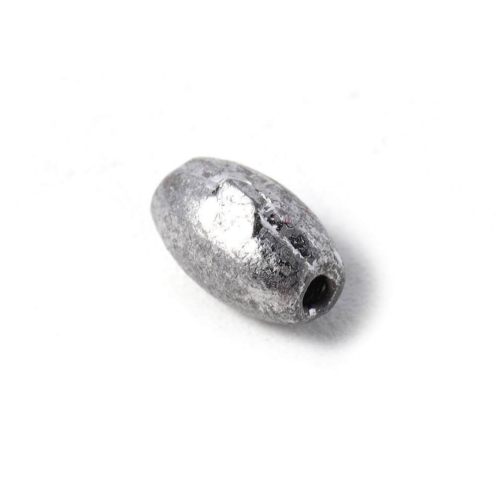 50PCS/set Pure Lead Olive Shape Sinker Outdoors Drain Fishing Making Supplies