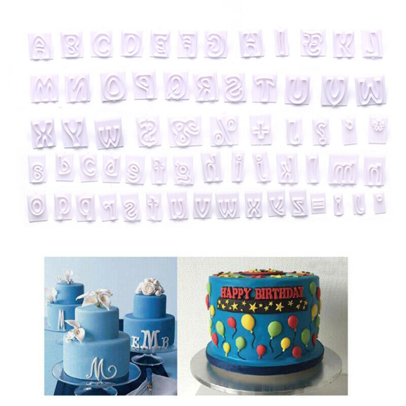 64PCS/Set DIY Cake Mold Alphabet Numbers Handmade Baking Pastry Cookie To RC FG