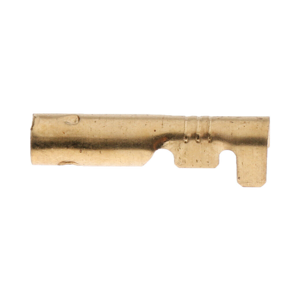 100 Pieces Brass Terminal Cable Locking Female Spade Connector DJ221-3.5A