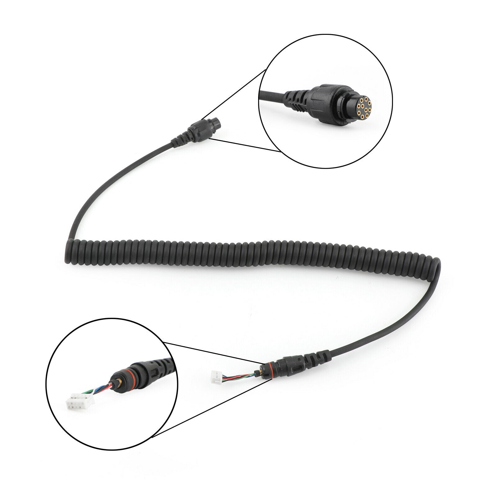 10 Pin Aviation Speaker Mic Cable Fit for Hytera MD780/G MD782U RD982U RD980 B5