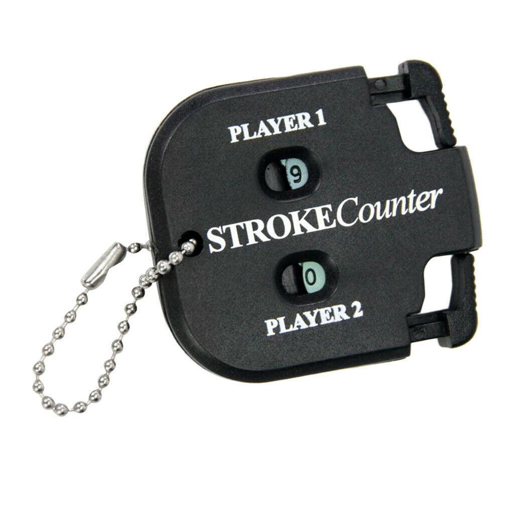 Golf Counter for 2 Players Stroke Counter Score Counter 60 X50cm Black