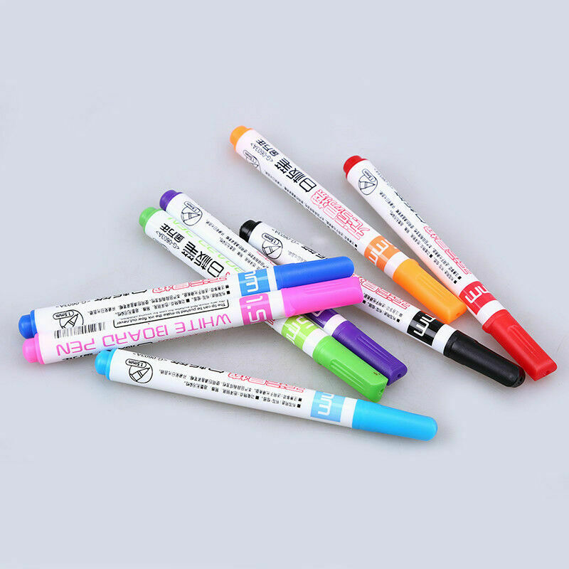 8 Pcs Multicolor Liquid Chalk Marker Pen Note Board Glass Writing Paintings DIY