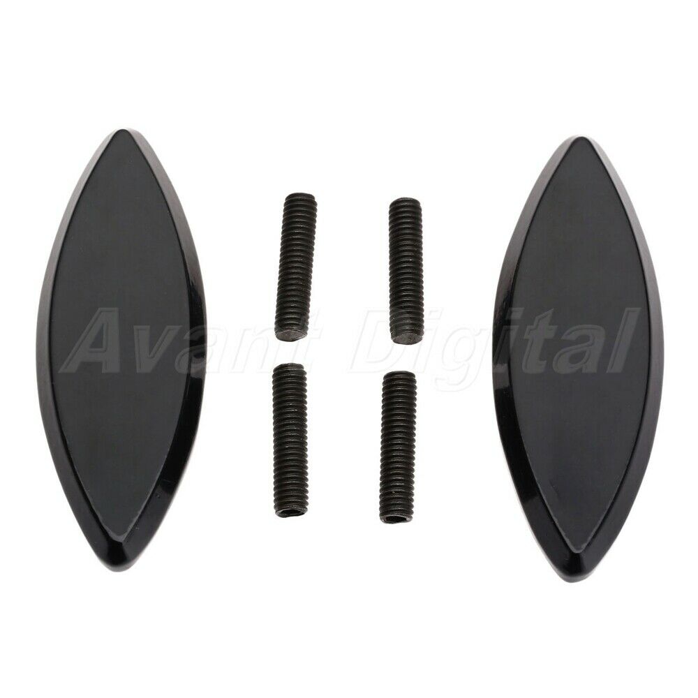 1 Pair Mirrors Block Off Base Plates For Kawasaki ZX12 ZX-12R 2000 2005 2001 02