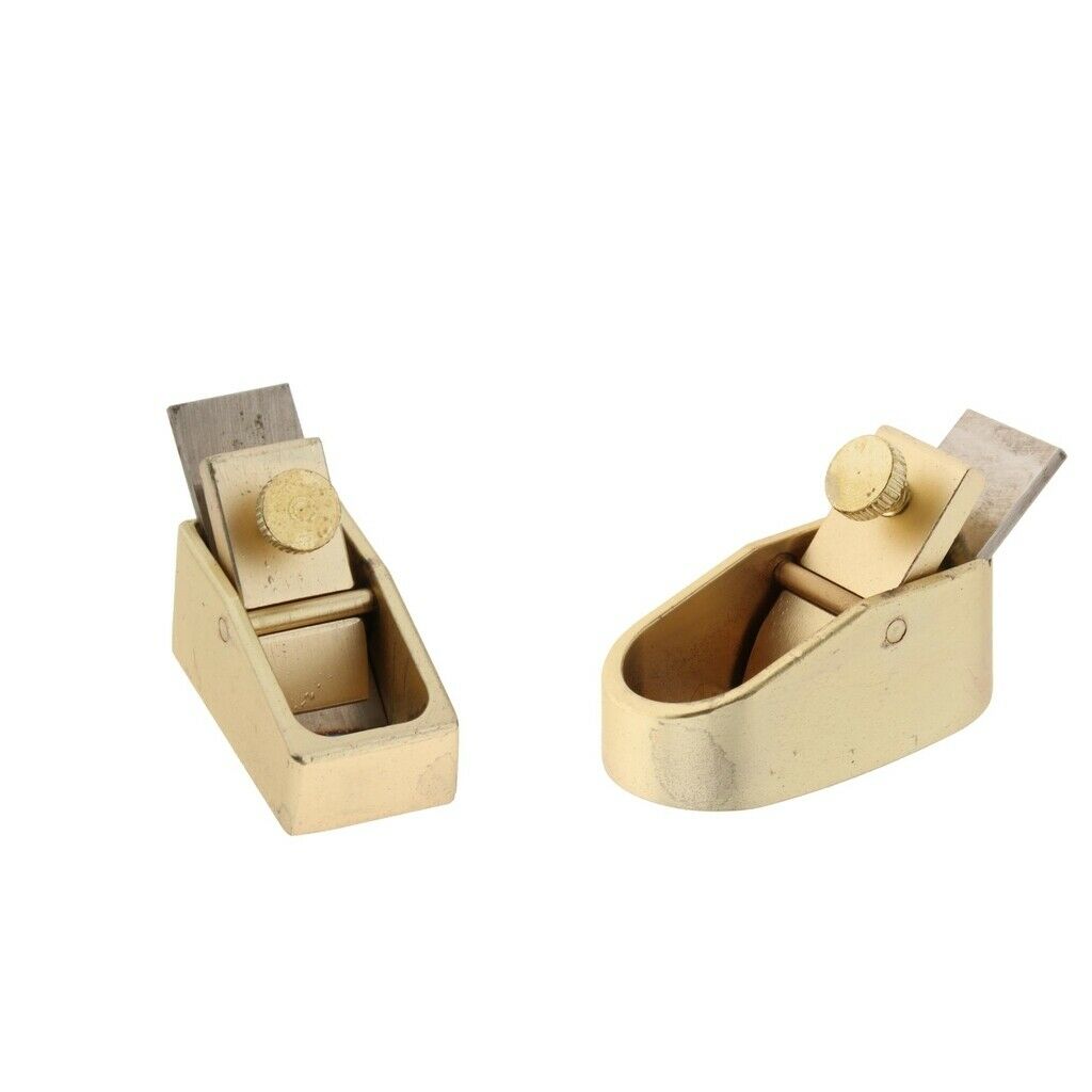 2x Micro Brass Scraper Plane Wooden Violin Manufacture Retail Craft L +