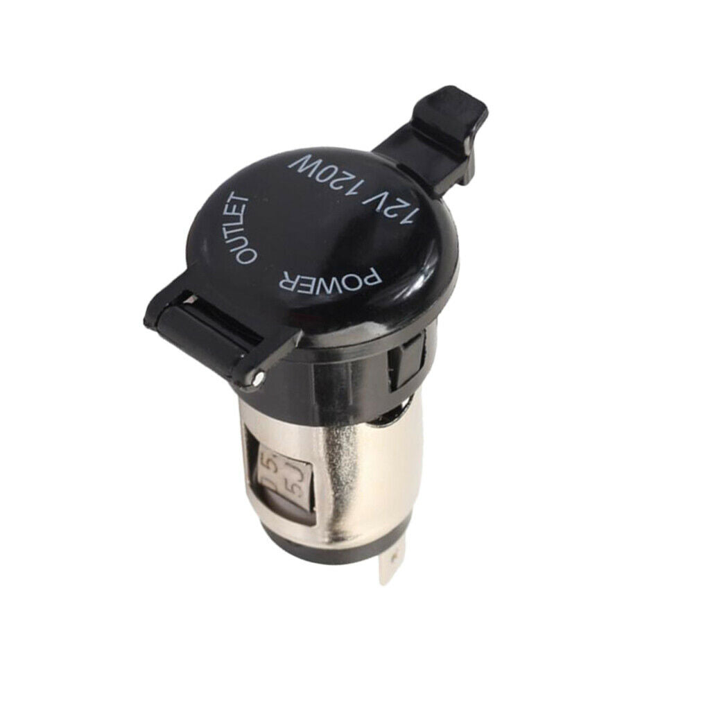 Waterproof Motorcycle Car Cigarette Lighter Socket Power Outlet 12 V 120W
