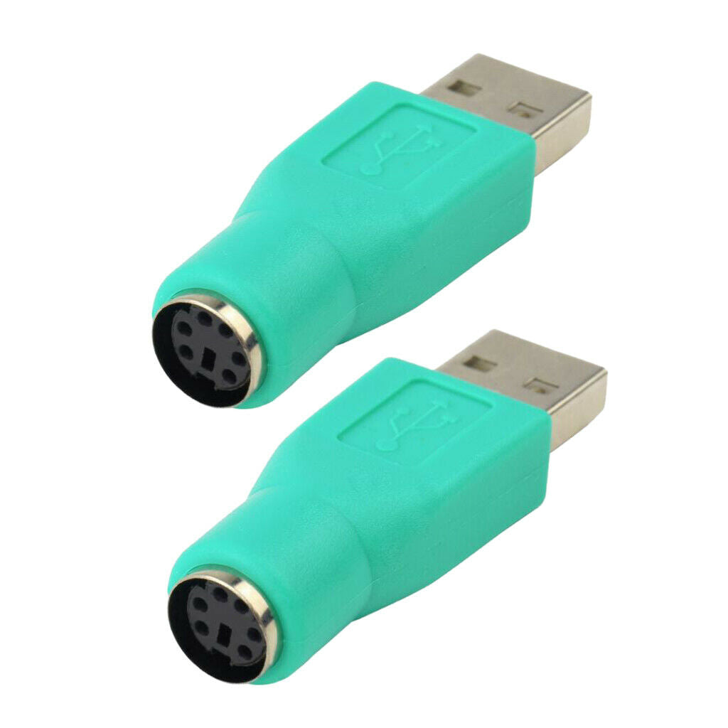 prettyia   2x   PS / 2   Female   to   USB   2 . 0   Male   Port   Adapter   for