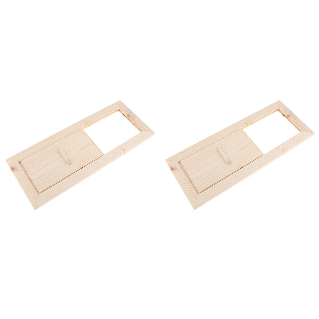2 Pcs Cedar Sauna Air Ventilation Panel, 13x5.1 in, Sauna Accessories