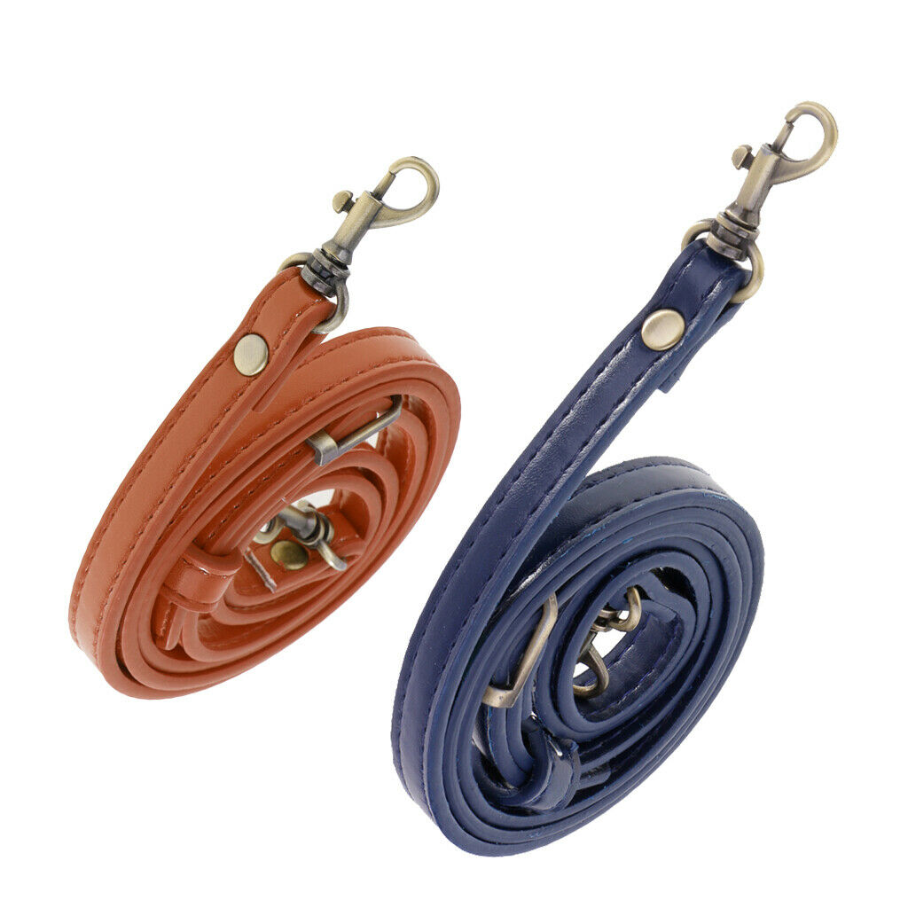 Pack of 2 Leather Strap Chain Replacement - 120cm - Adjustable and Durable,