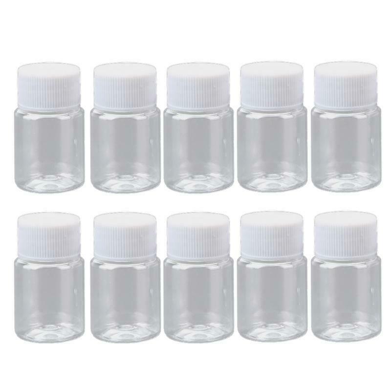 Empty Clear Plastic Travel Bottles Travel Caps Bottle Refillable Containers 20ml