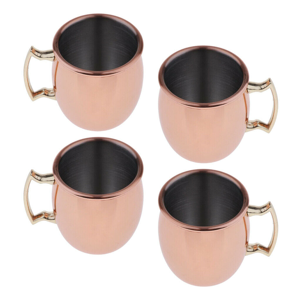 Set of 4, Mini Moscow Cup Barrel Coffee Espresso Cocktail Wine Beer Mug Gift