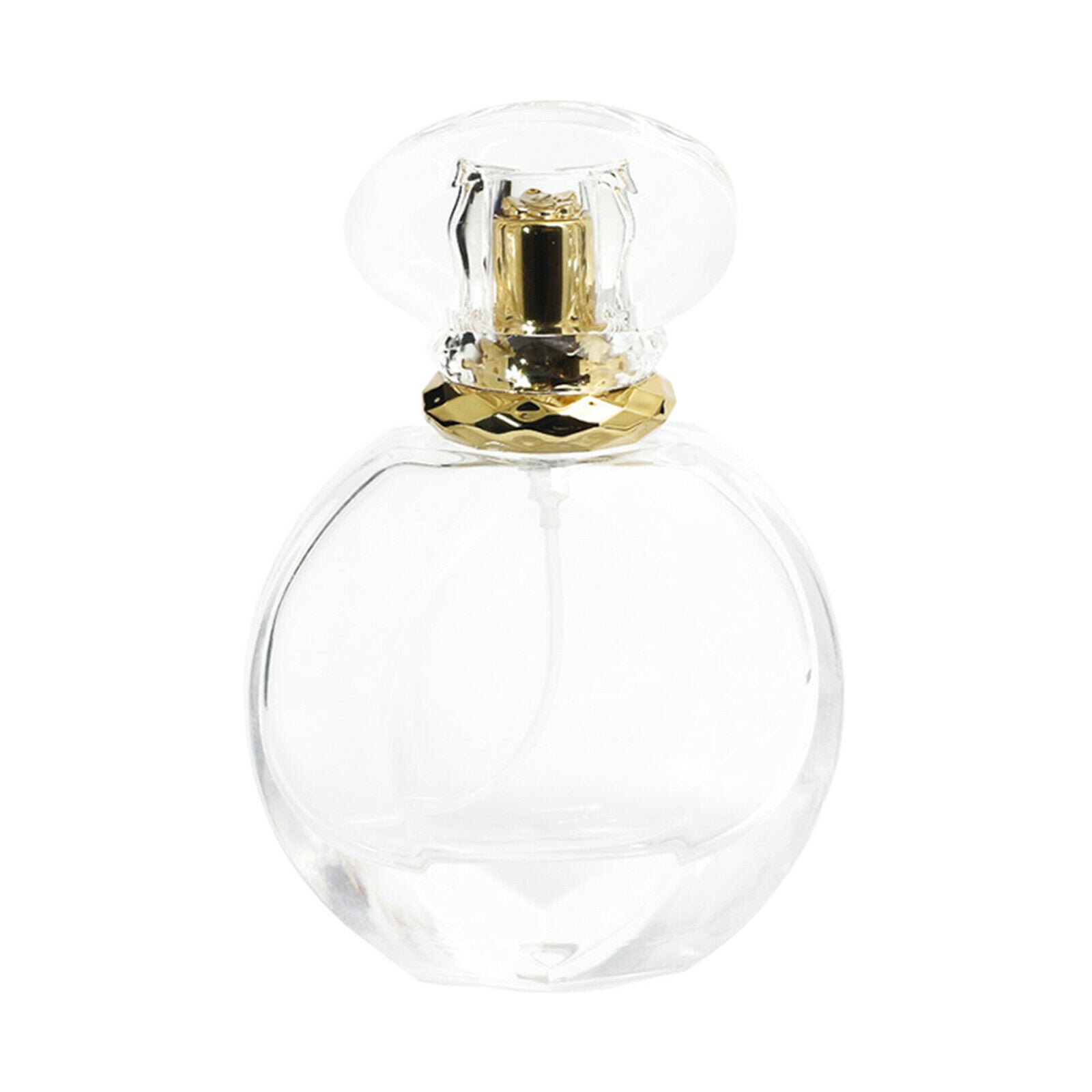 Portable 50ml Empty Clear Glass Fine Mist Perfume Spray Bottle Jar Atomizer