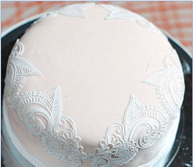 Flower Lace Silicone Mould Fondant Sugar Mat Cake Decoration Tools For Sa.l8
