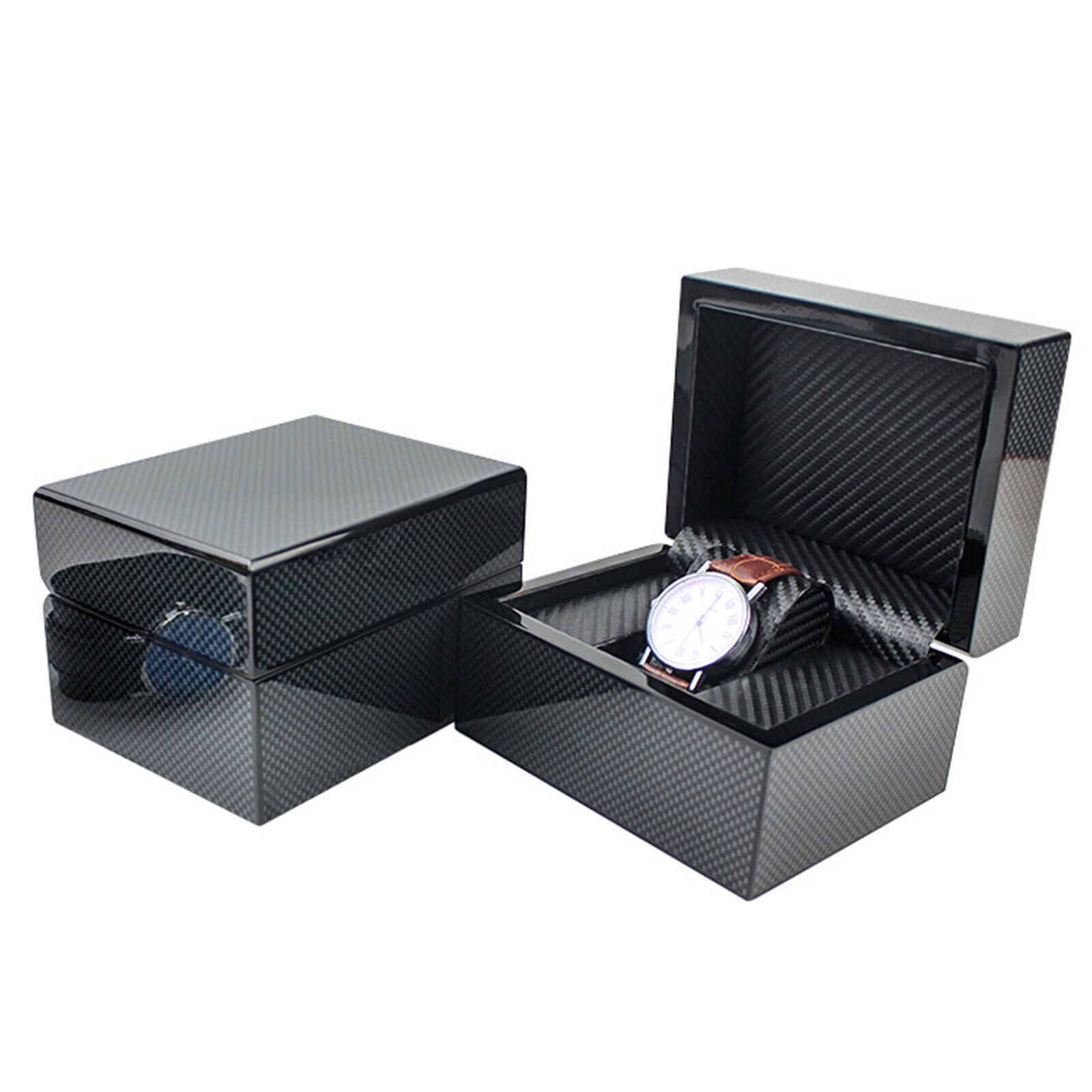 Single Slot Watch Gift Box Men Jewelry Rings Necklace Organizer Holder