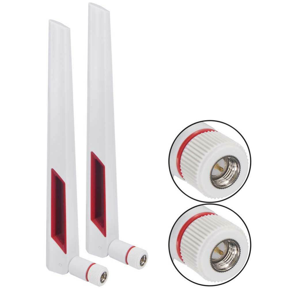 2x WIFI Antenna 2.4/5G 5.8Gh RP SMA Male Antennas Amplifier WLAN Router Booster