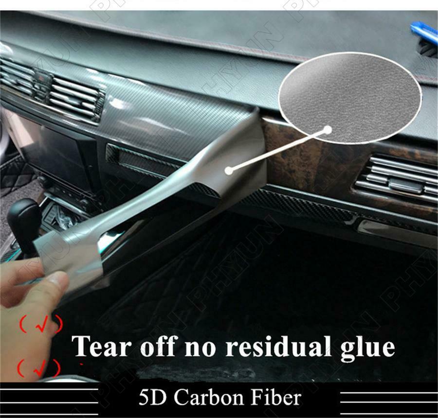 Carbon Fiber Style Interior DIY Trim Stickers For 2011-2017 BMW F10 F18 5 Series