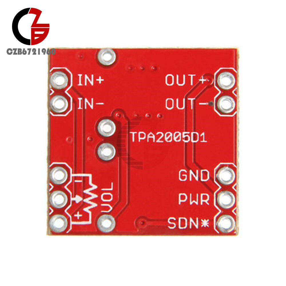 TPA2005D1 Mono Power Amp Breakout Audio Amplifier 2.5V to 5.5V Development Board