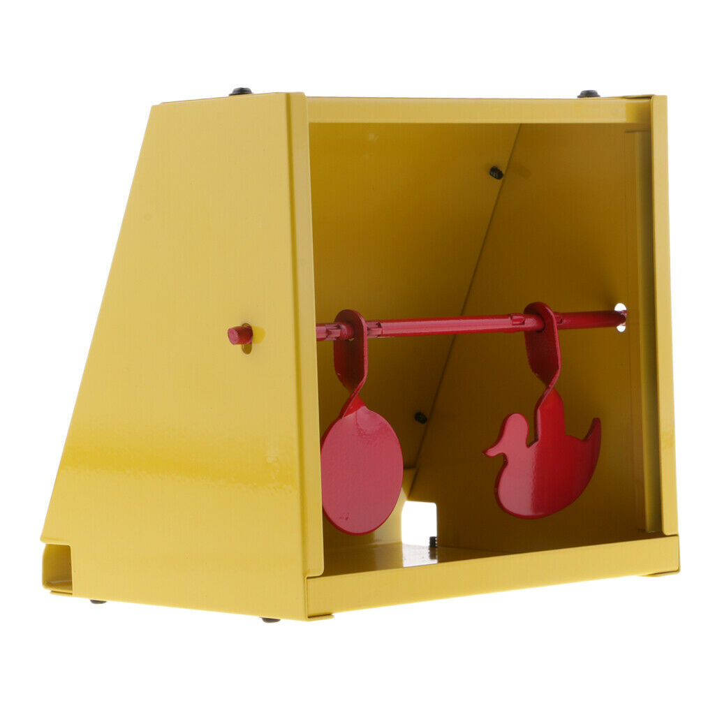 2 Targets Self Resetting   Shooting Target with Pellet Trap Yellow