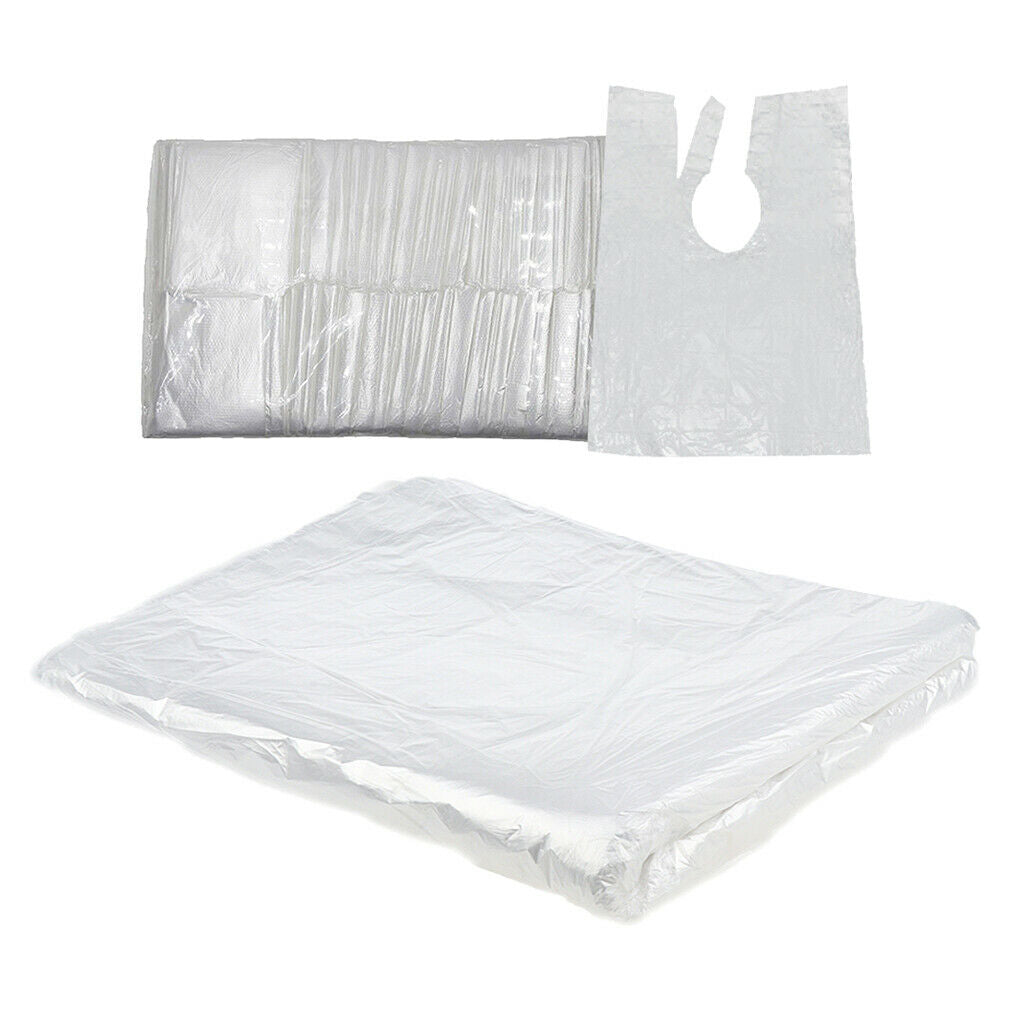 150Large Disposable Hair Cutting Cape Gown Barber Capes Hairdressing Apron Salon