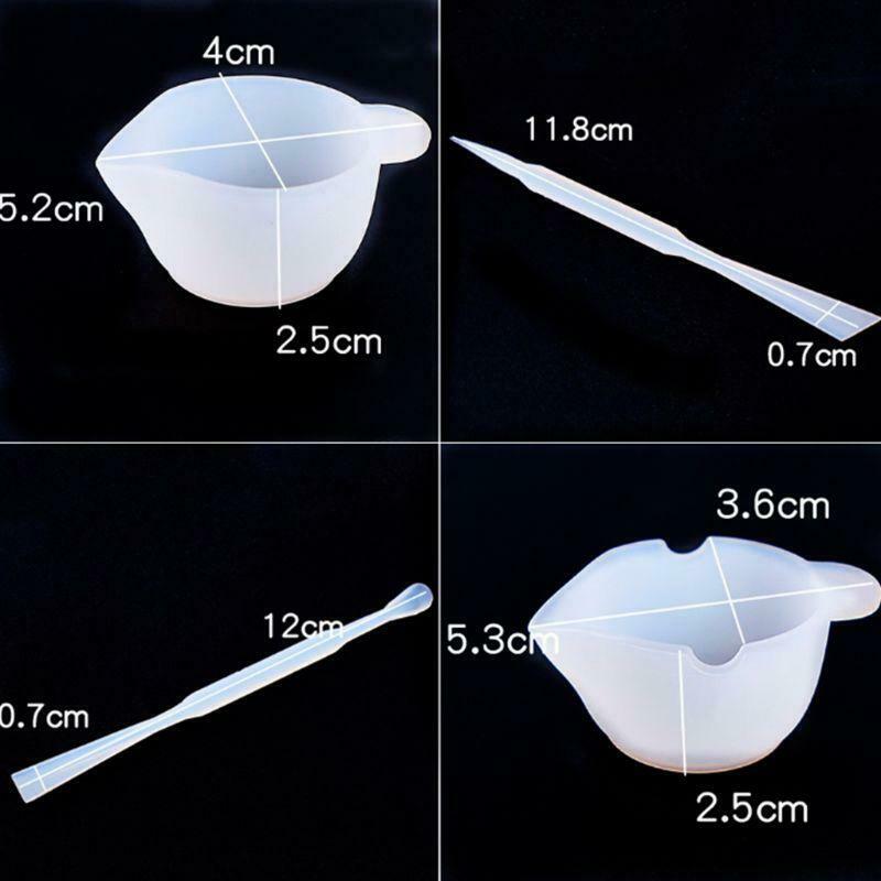 Crystal Epoxy Silicone Mold Dispensing Measuring Cup DIY Jewelry Crafts Making