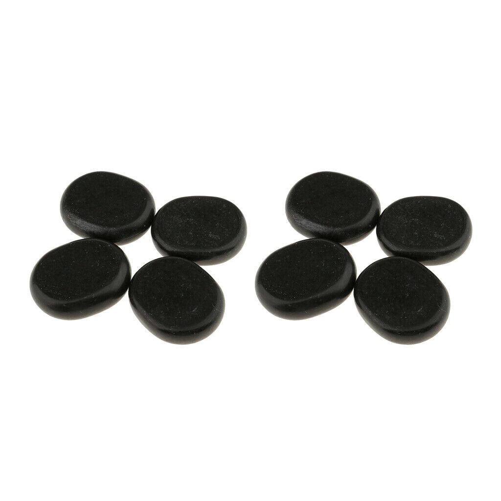 8pcs/ lot Large Hot Spa Rock Basalt Stones Massage   Natural Stone 6*5cm