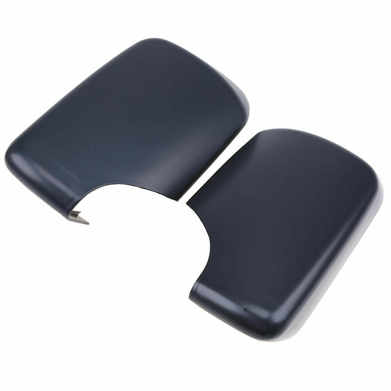 2PCS For BMW E46/E39 3/5 Series 96-05 Rearview Mirror Housing Cover Matte Black