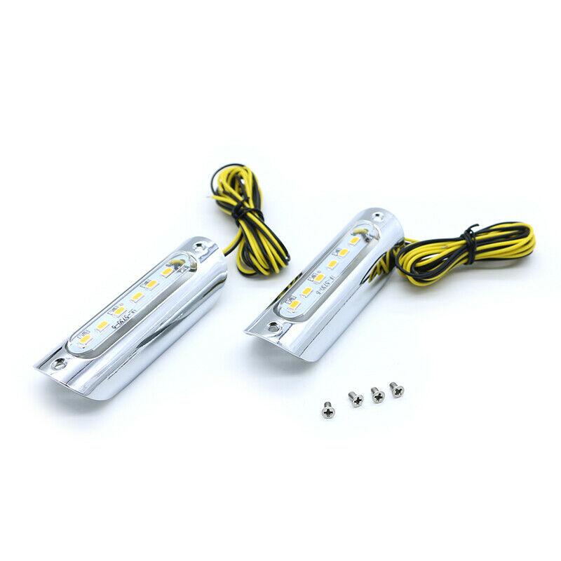 25mm 22mm Handlebar Chrome Signal Bar Light Waterproof Handlebar Light Universal