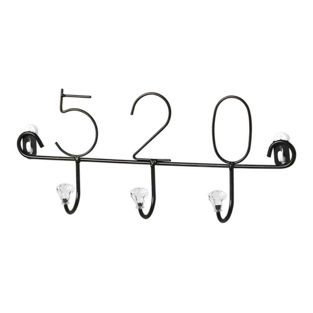 Multi-purpose Metal Wall Mounted Coat Hat Hanger Robe Rack for Wall Ornament