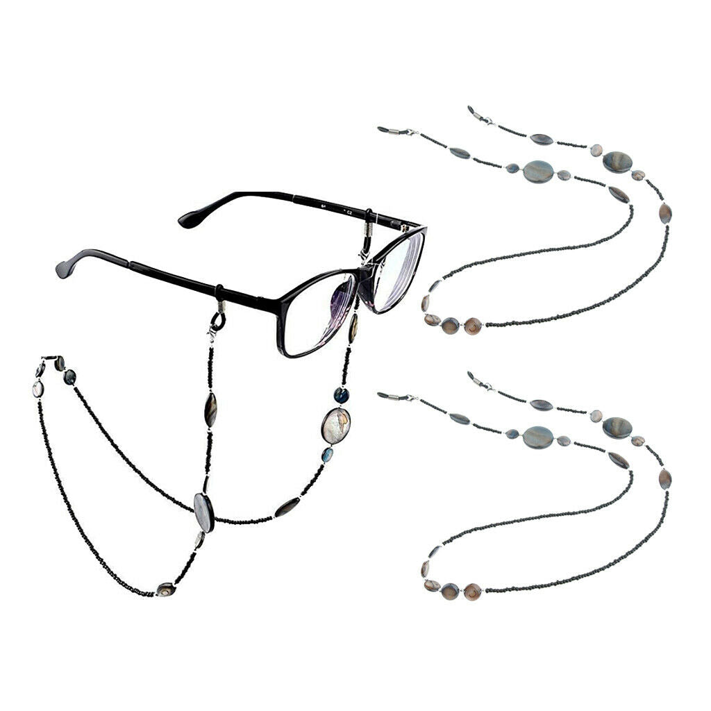 2X, Anti-Slip Glasses Strap Retainer Spectacles Sunglasses Cord Band Lanyards