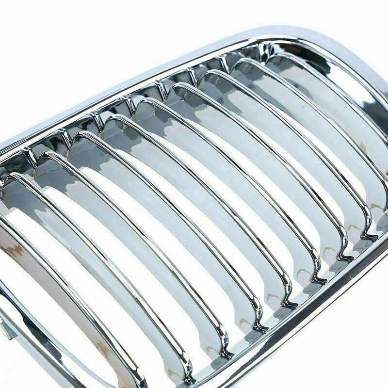 Pair Front Radiator Kidney Grille Cover Fits BMW E46 3 Series 4-Door 1998-2001