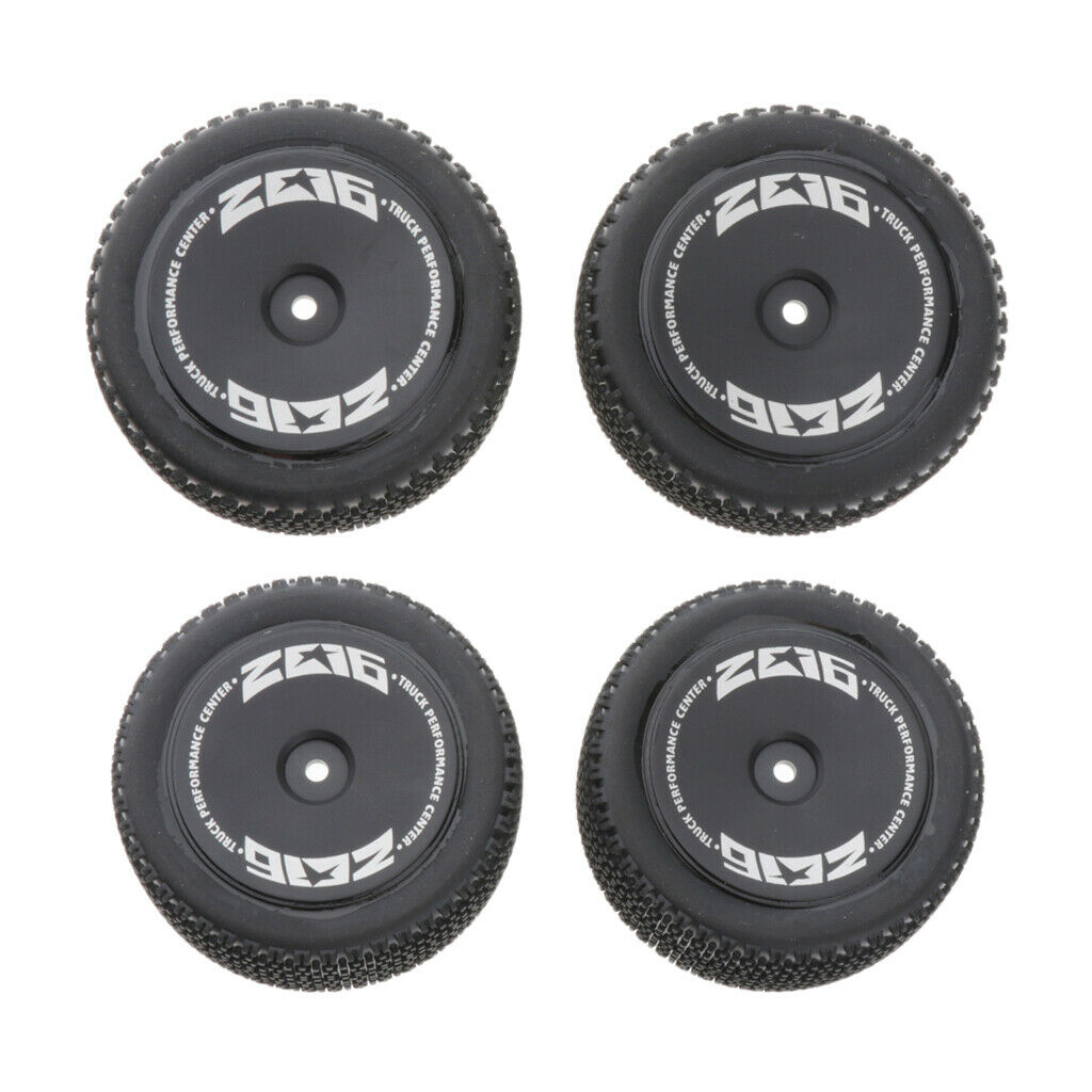 4pcs Front & Rear Rubber Tire Tyre for RC Car WLTOYS 144001 Buggy Parts