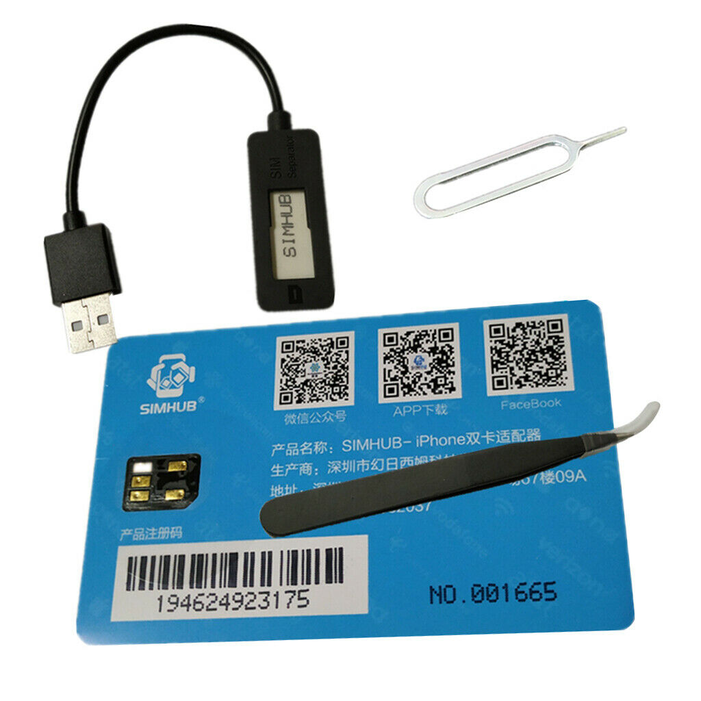Dual Sim Card Double Adapter Convertor For   5/6/7Plus/8/XS