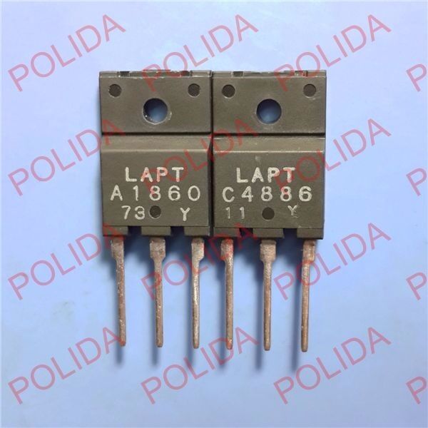 1pairs OR 2PCS  Transistor SANKEN/LAPT TO-3PF 2SA1860/2SC4886 A1860/C4886