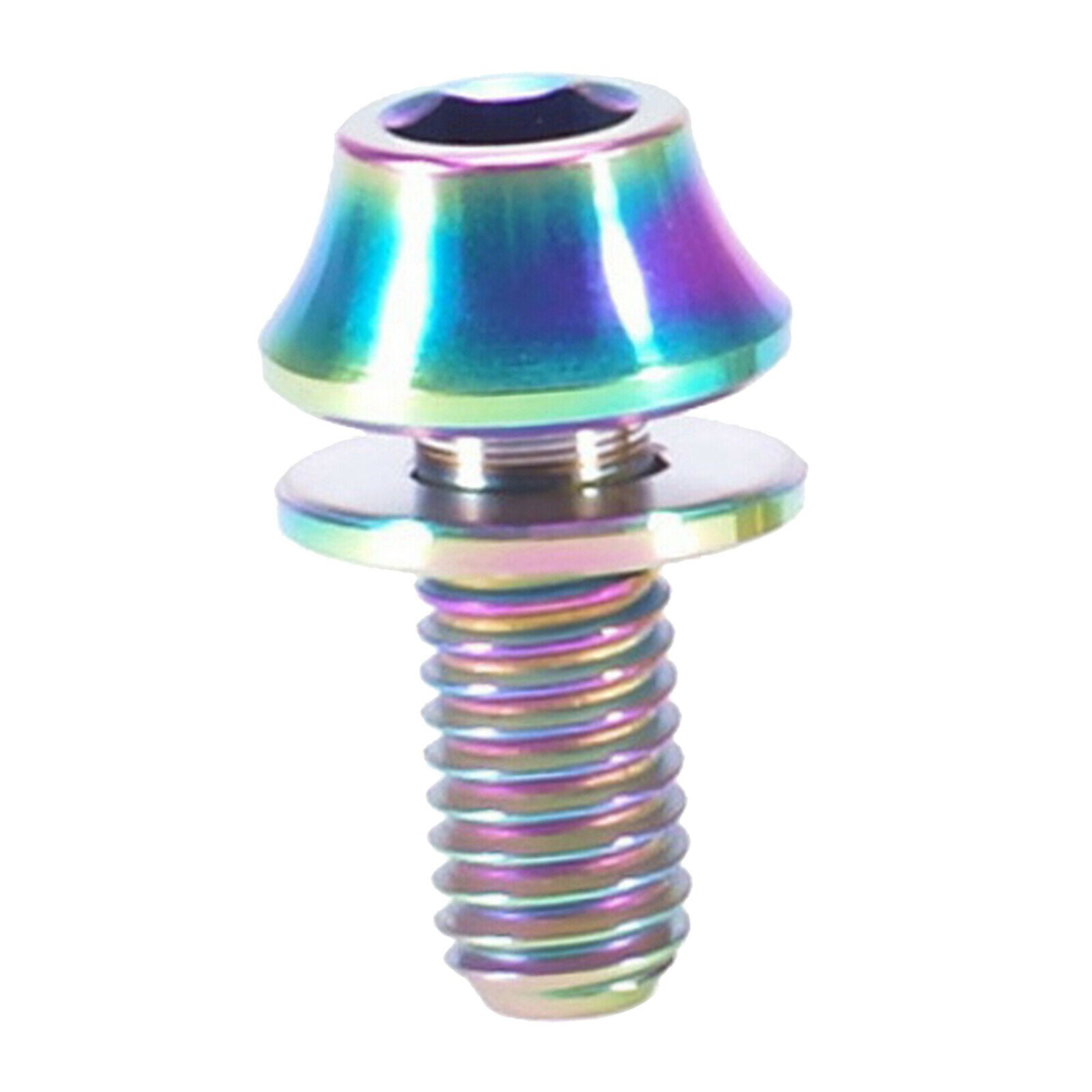 Bike Water Bottle Cage Bolts M5 Alloy Hex Socket Tapping Screws Colorful