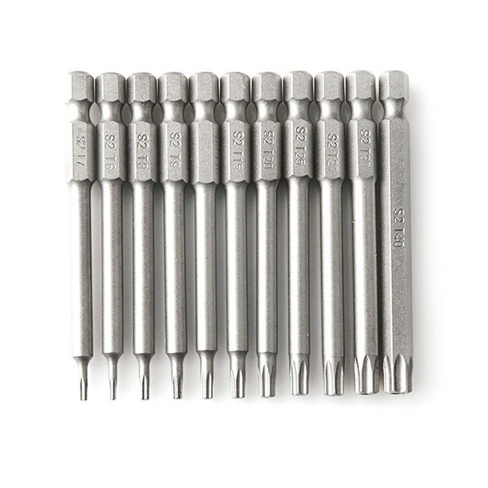 11pcs Torx Screwdriver Bit Set Magnetic Anti-Slip Drill Bit Set Screwdriver Head