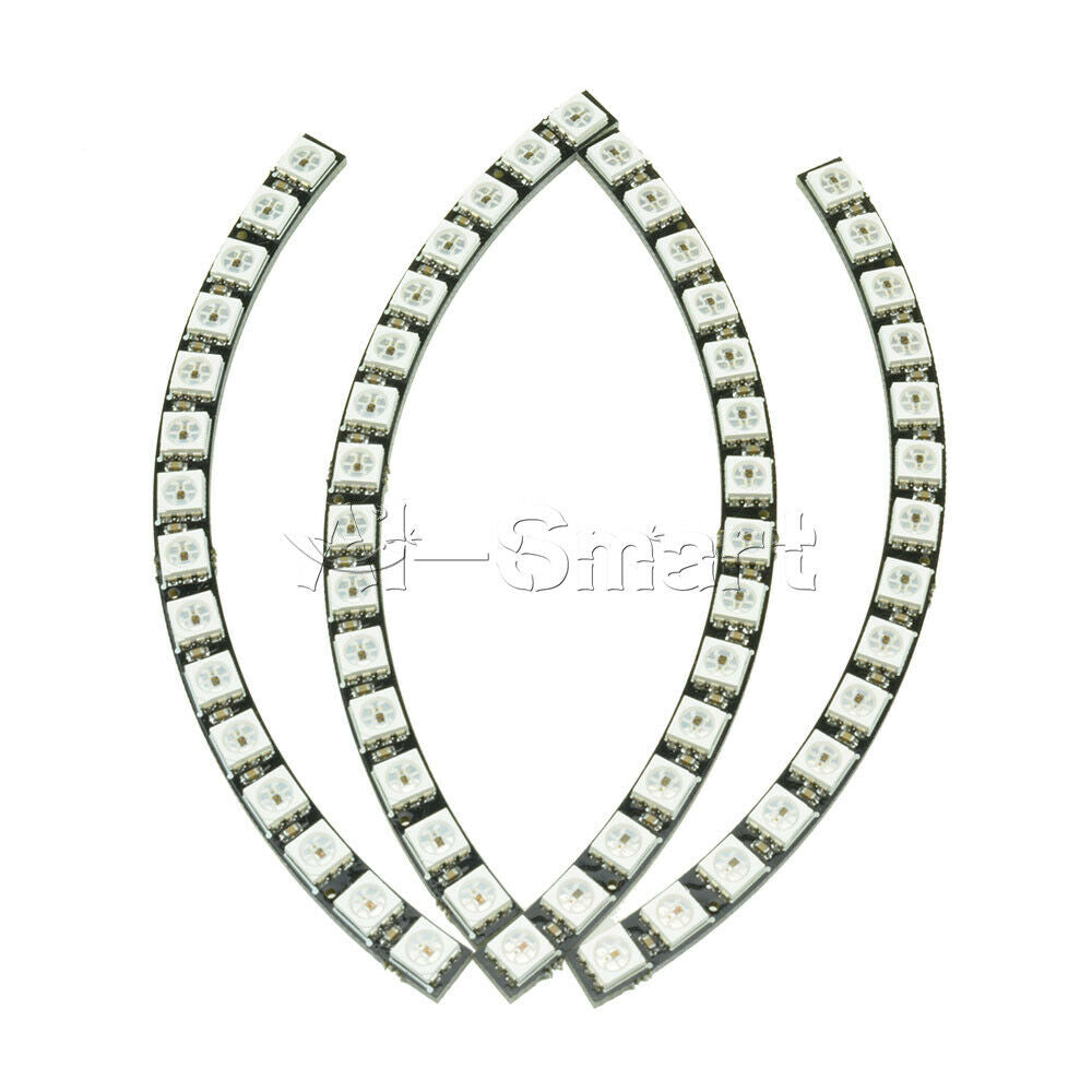 60 LED Ring Wall Clock WS2812 5050 RGB LED Ultra Bright Lamp Panel For Arduino