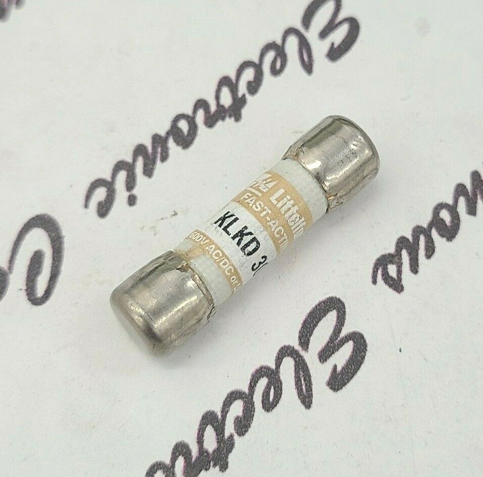 1pcs - Littelfuse KLKD 30 (KLKD 30A) (30 Amp) 600V - Midget Fast Acting Fuse