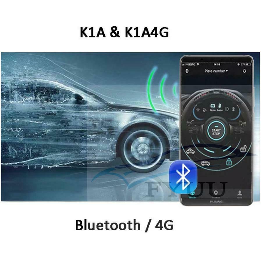 Car Engine One Key Start Sound Stop Push Alarm System App Control Engine Start