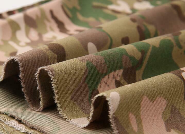 1.5M Width MC Camouflage Khaki Twill Polyester Cotton PC Camo Cloth DIY Military