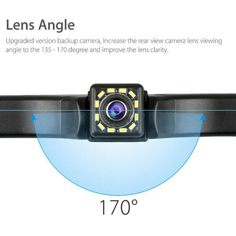 Waterproof 170° HD Car RearView Reverse Backup Camera License Plate Night wHSJC