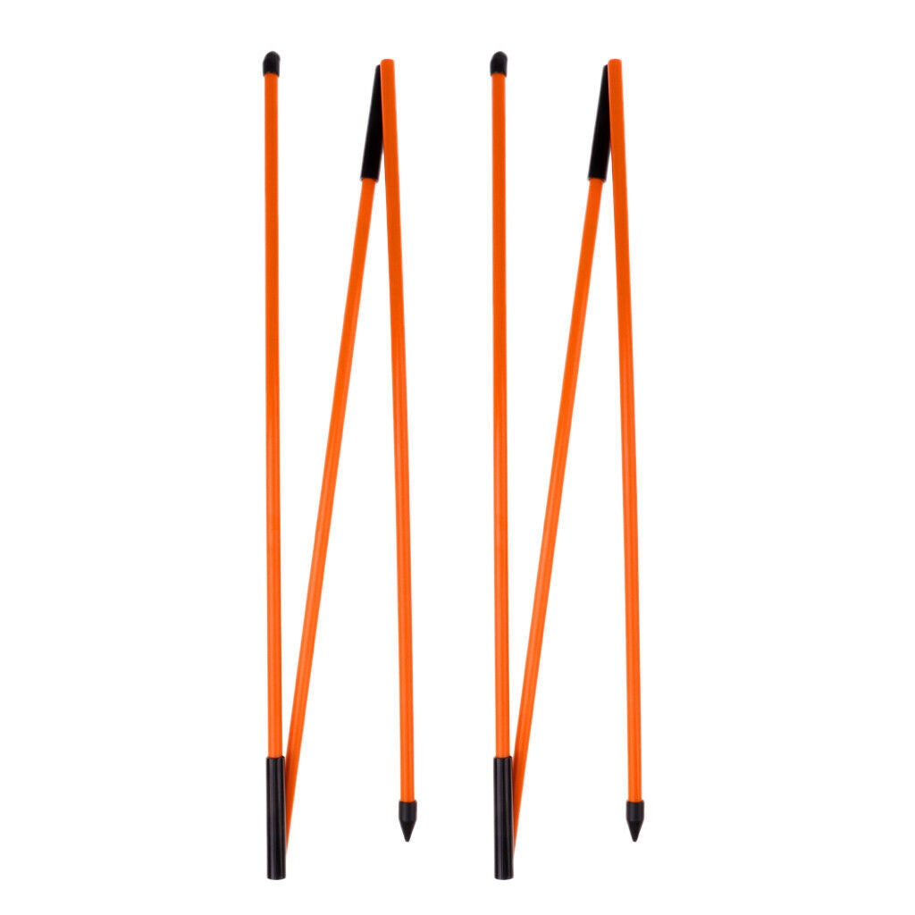 2x Portable Fiberglass Golf Alignment Stick Putt Rod Aiming Golf Accessory