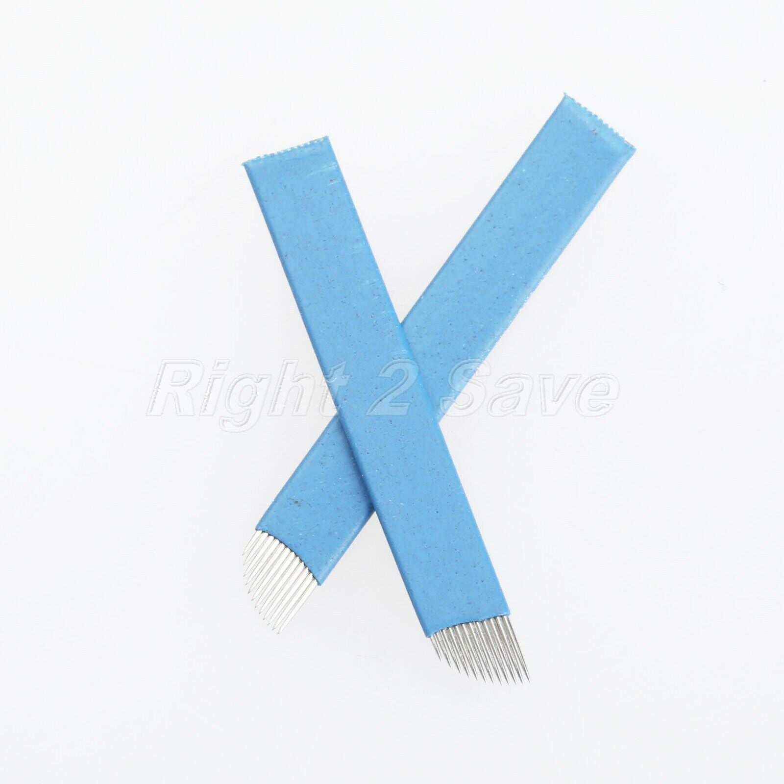 10PCS 12 Pin Permanent Makeup Manual Eyebrow Blade Pen Tattoo Needles