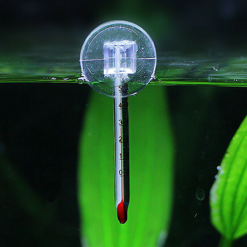 New Glass Meter Aquarium Fish Tank Water Temperature Thermometer Suction  Kt